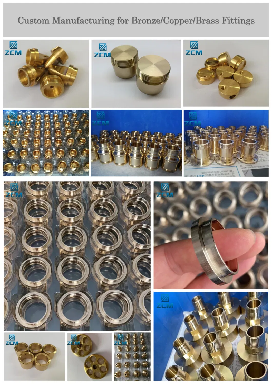 Hot Customized Manufacturing Metal LED Lighting Parts CNC Turning Machining Knurled Tube Copper Bronze Round Threaded Brass Hose Fitting